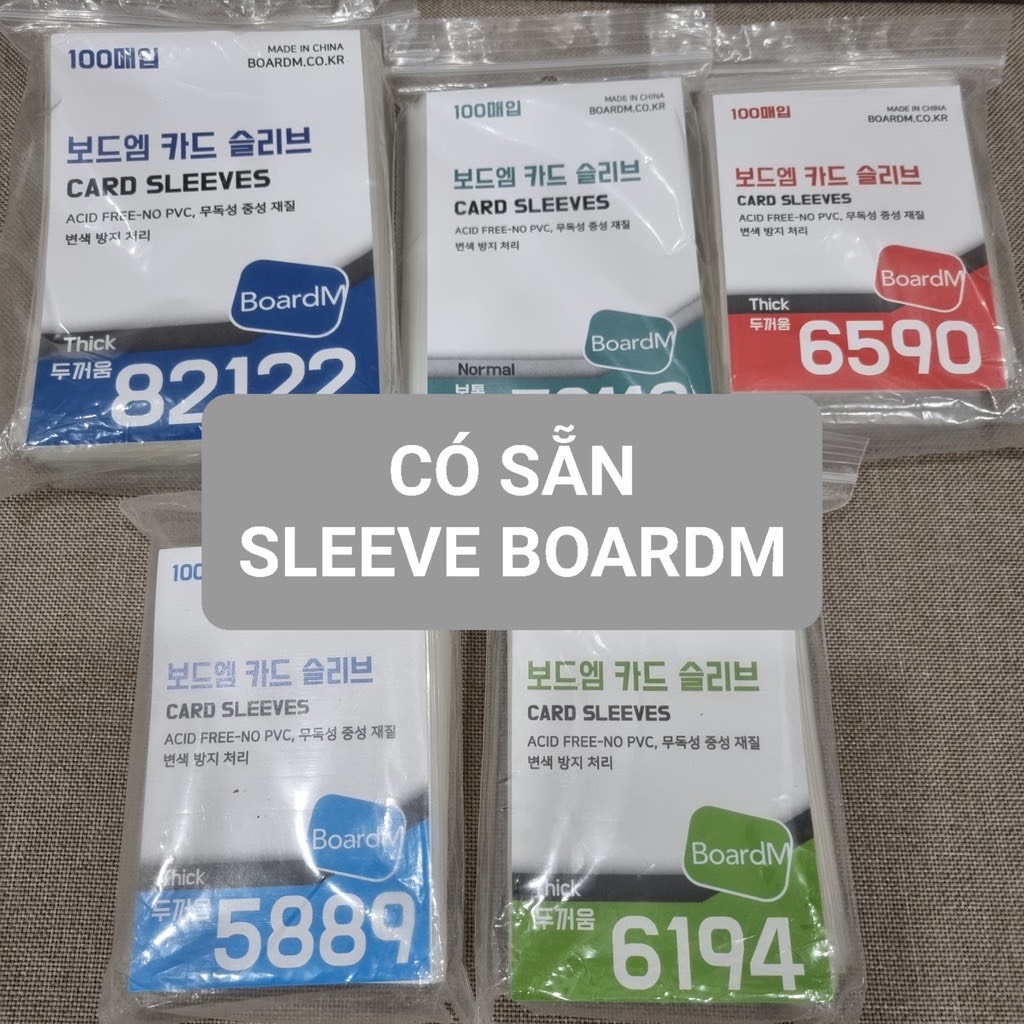 Sleeves BoardM bọc card thẻ bài (sleeve Hàn) SHOPMEO48