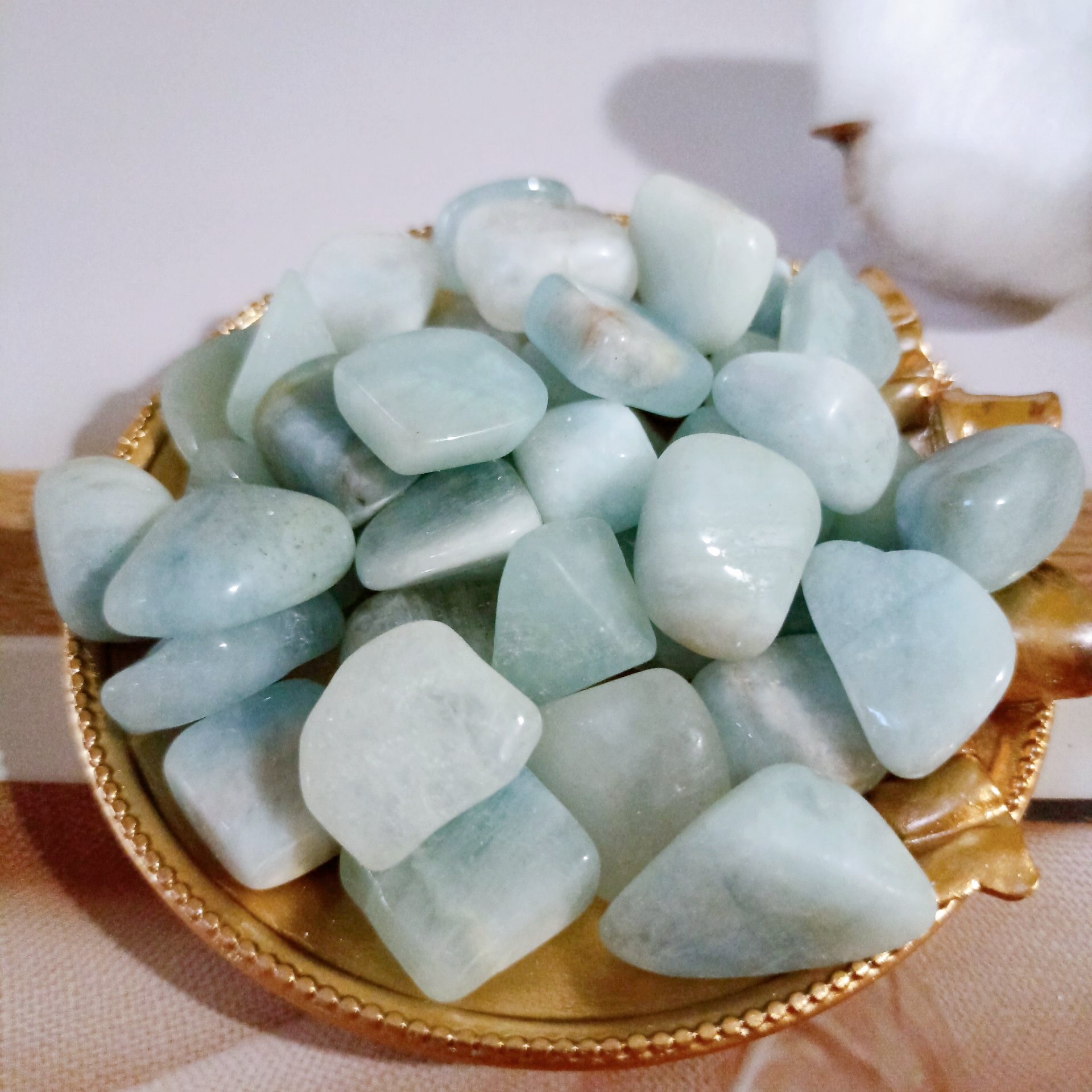Viên đá Aquamarine đá thanh tẩy