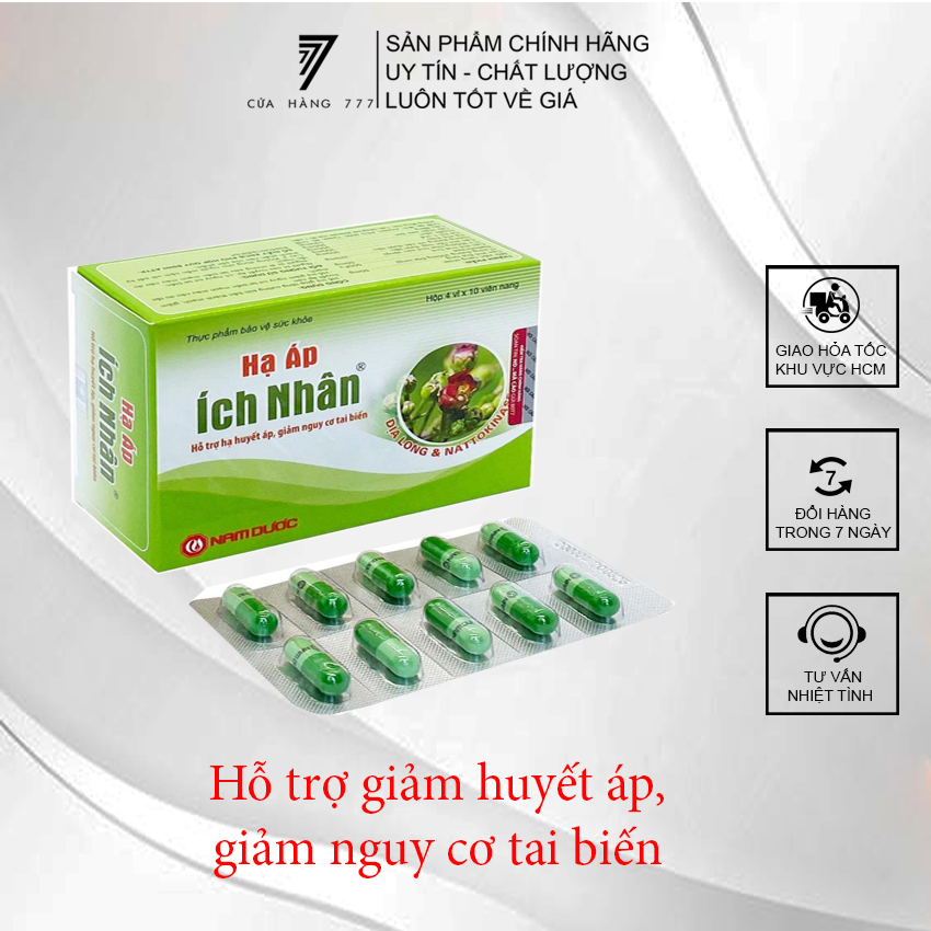 Hạ áp Ích Nhân hỗ trợ tăng cường sức bền thành mạch, hỗ trợ giảm huyết áp cao