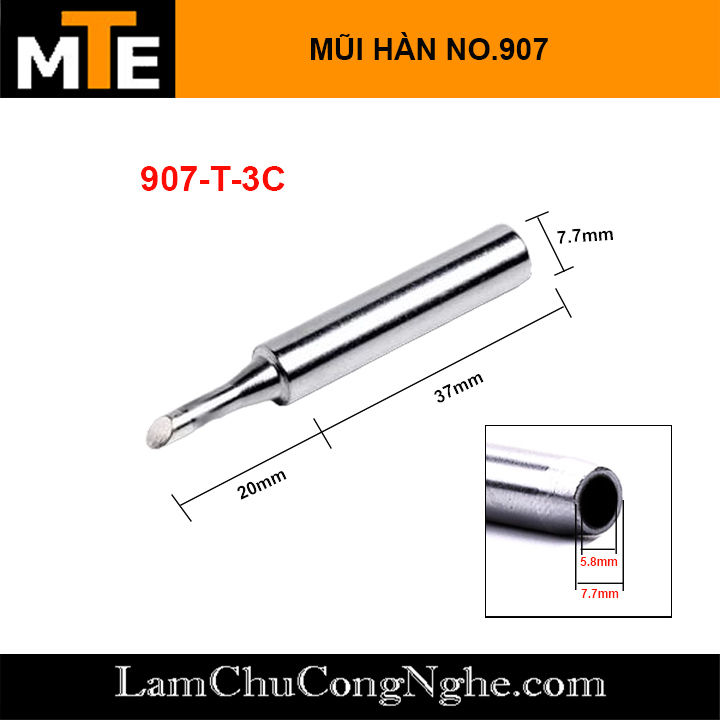 Mũi hàn 907 dùng cho tay hàn NO 907