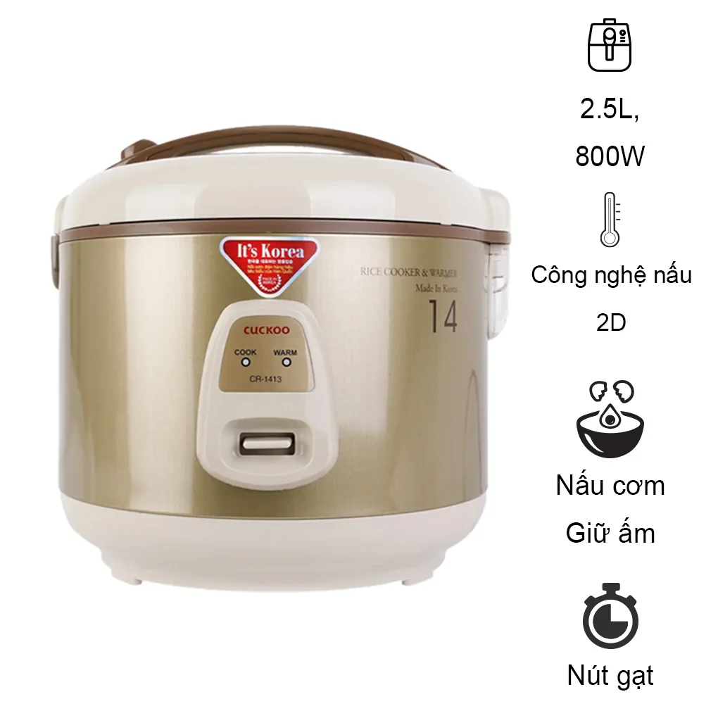 Cuckoo rice cooker Korean cr-1413-2.5L, rice cooker mechanical inland South Korea, rice cooker cuckoo cap tuck cuckoo-warranty 2 years genuine