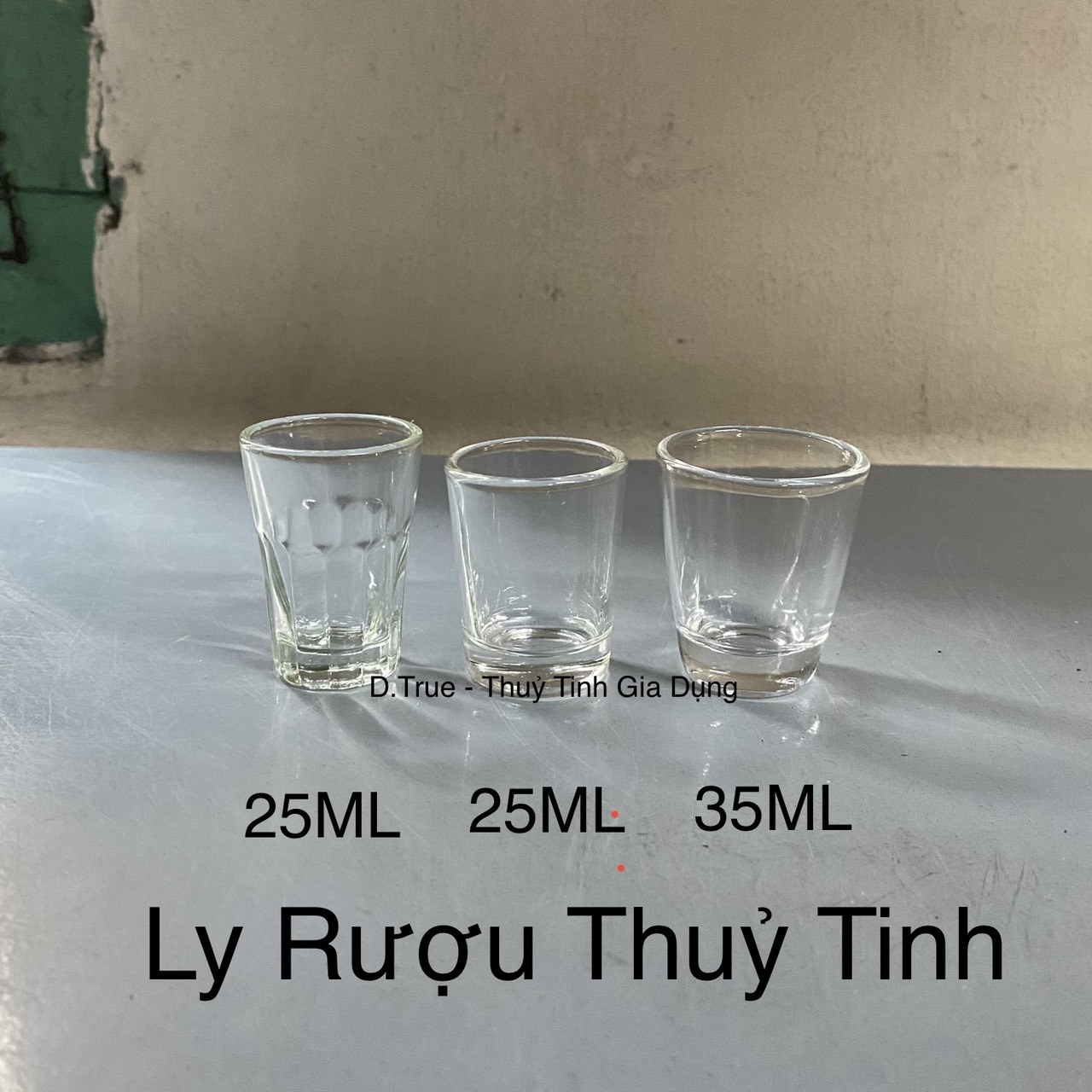 Hộp 12 Ly Rượu Bầu Thủy Tinh 35ML