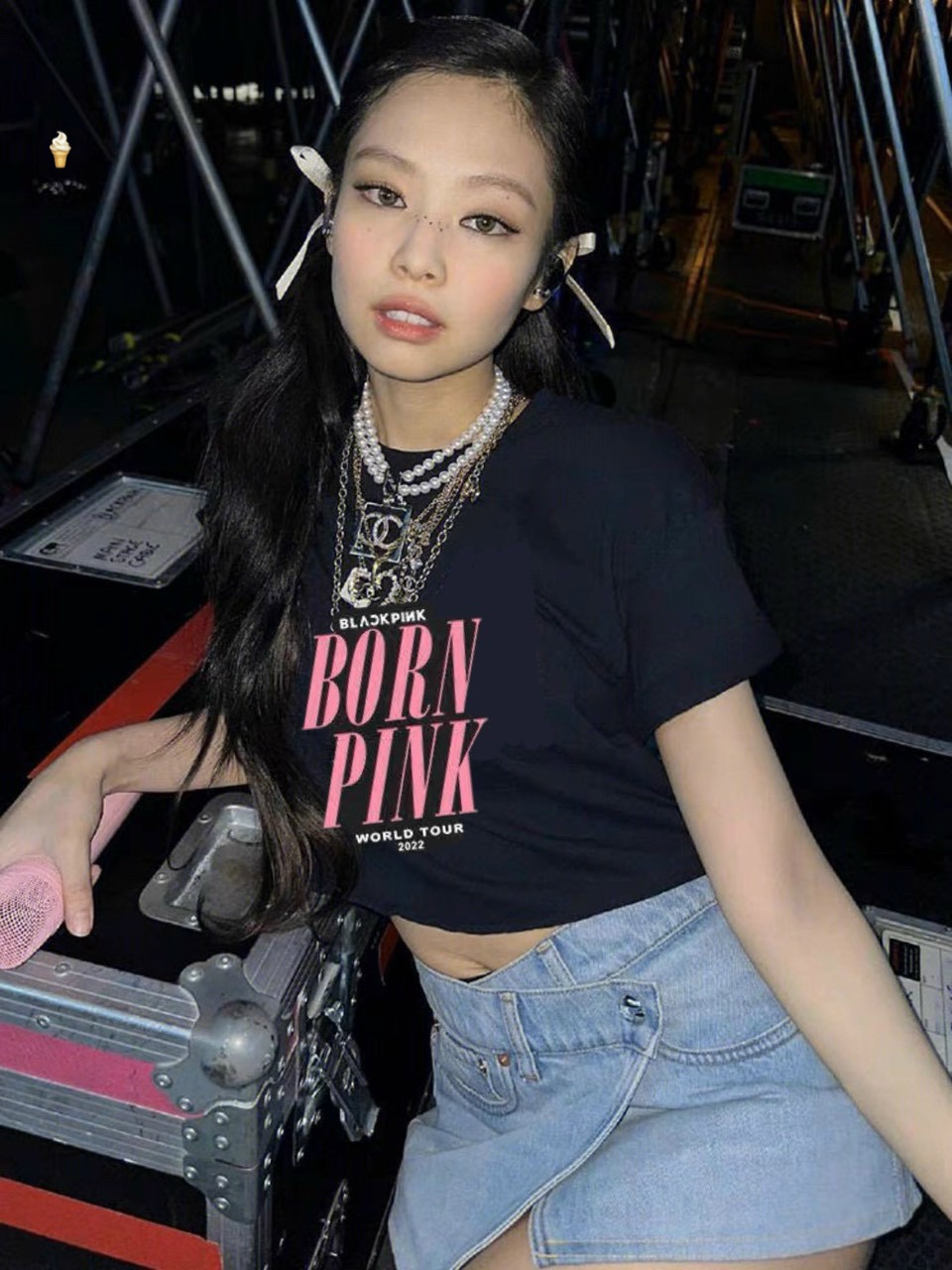 Áo blackpink croptop tay ngắn cực hot , chất thun lụa mềm mát
