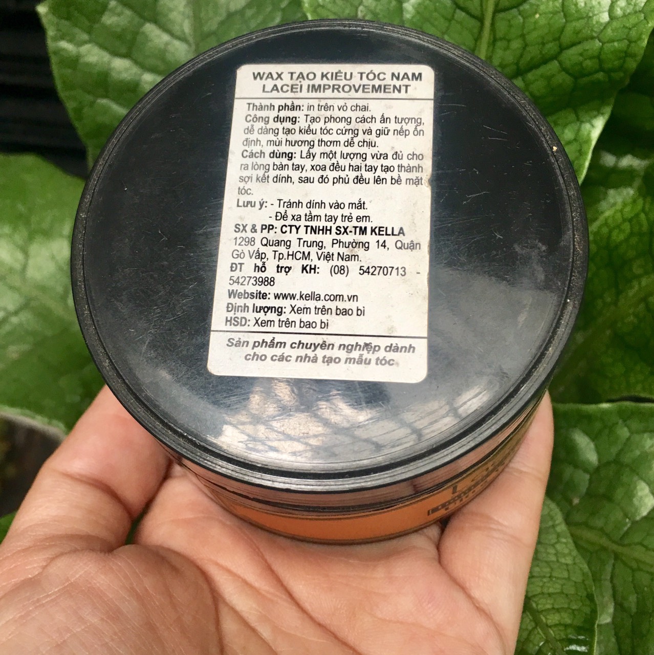 [HCM]WAX TẠO KIỂU TÓC NAM LACEI IMPROVEMENT 120ML