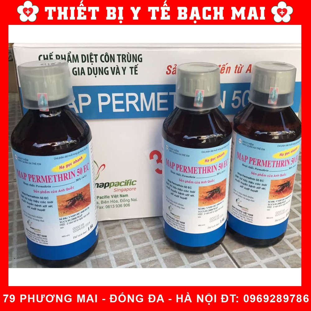 Thuốc Diệt Muỗi Permethrin 50EC [Chai 1000ml] CÔNG NGHỆ ANH QUỐC