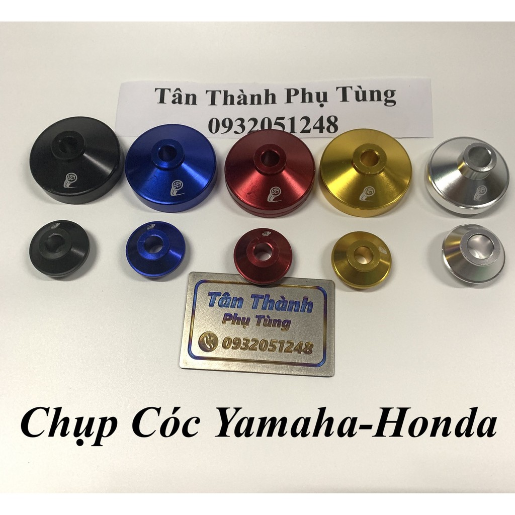 Chụp Cóc Yamaha và Honda nhôm CNC