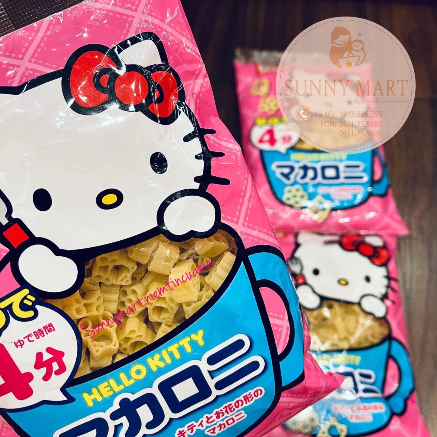 Mì Nui Hello Kitty Nhật Bản cho bé ăn dặm - 150g
