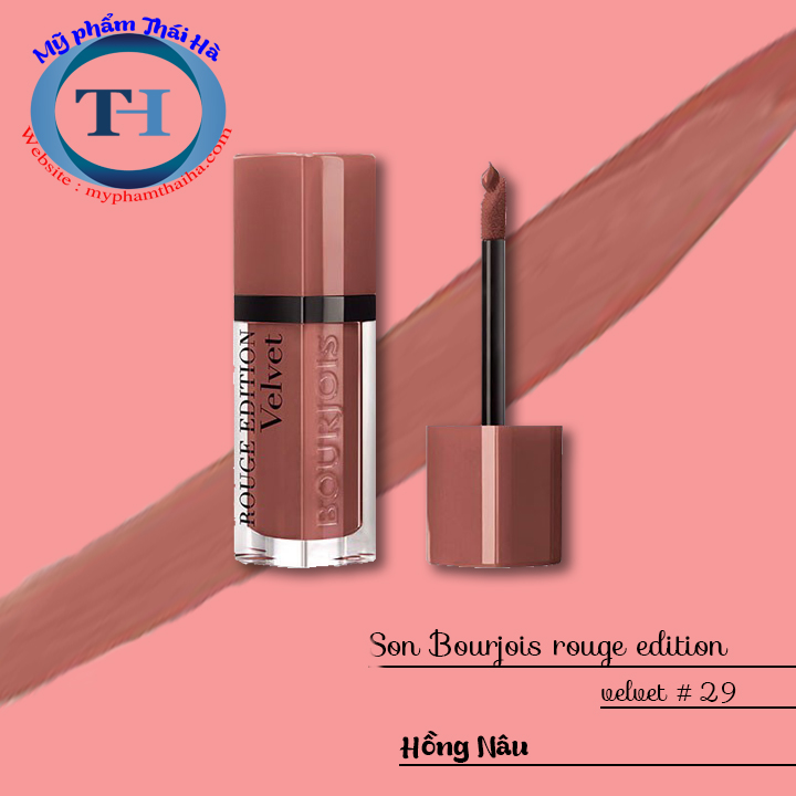 [HCM]Son Bourjois Velvet 29 Nude York nâu hồng