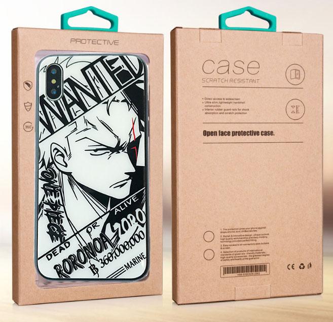 Ốp lưng cho iphone 6s Plus / 6 Plus mặt kính sau Naruto / One Piece