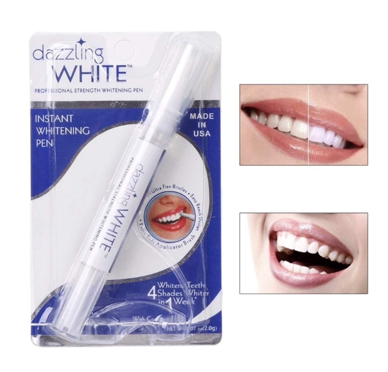 HCMBút tẩy trắng răng Dazzling White - Làm Sạch Mảng Bám Ố Vàng Trên Răng