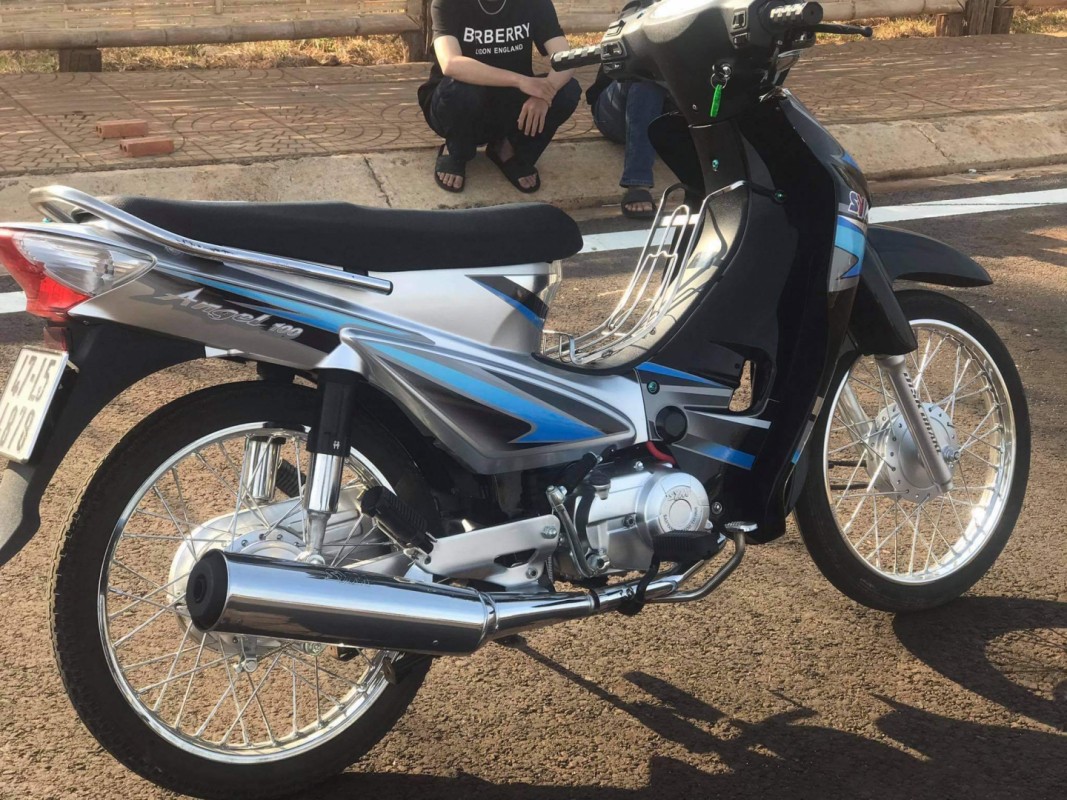 tem rời angel 100 tem xanh dán xe bạc đen