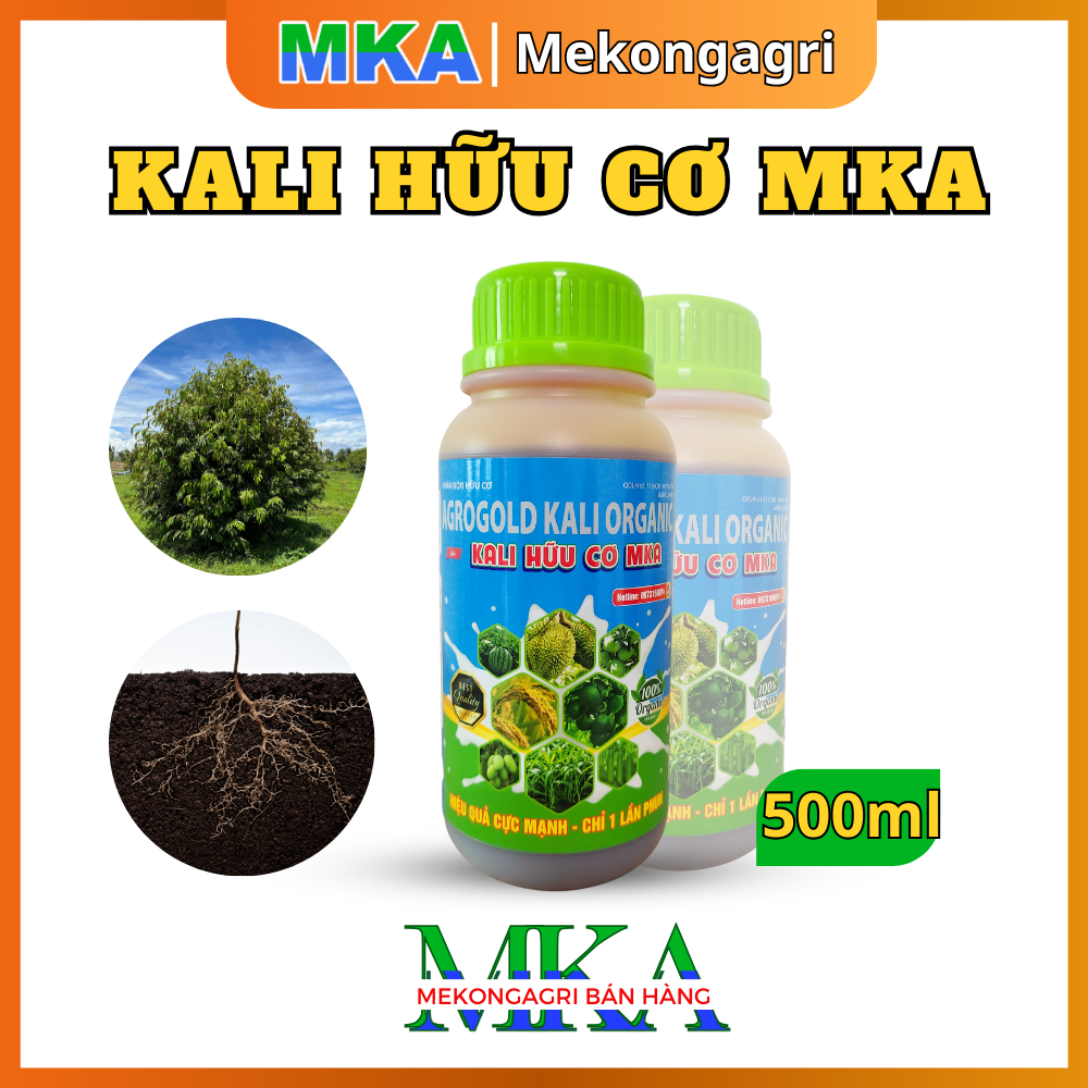 Phân bón - kali hữu cơ mka - giúp cứng cây trống đỗ ngã - 500ml