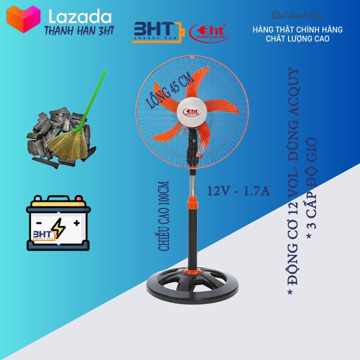 Quạt Dùng Bình 12V / 220V - 3HT