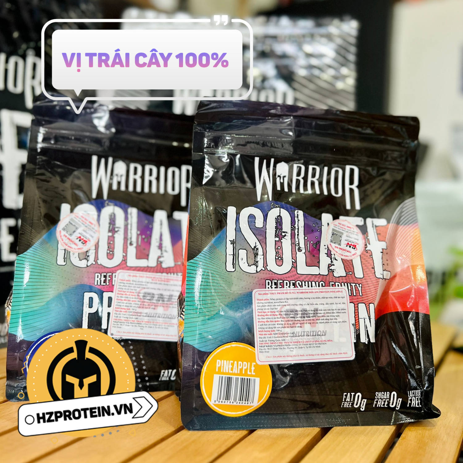 WARRIOR ISOLATE WHEY PROTEIN - Fruit Flavored, 0 Carb, 0 Sugar, Ultimate Deliciousness - 500g"