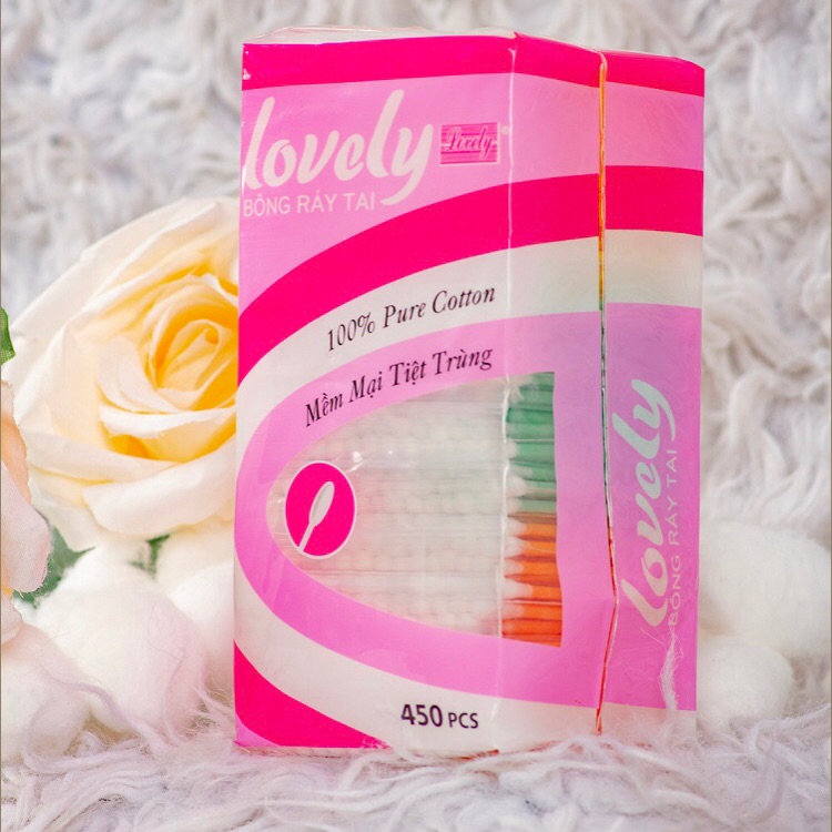 [HCM]Lốc 12 bịch bông ráy tai Lovely