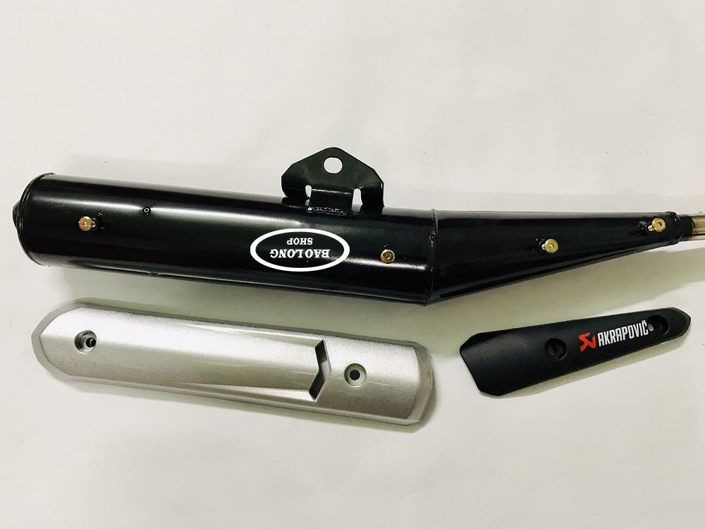 Pô Exciter Spark gắn Sirius + ốp pô Spark (Êm)