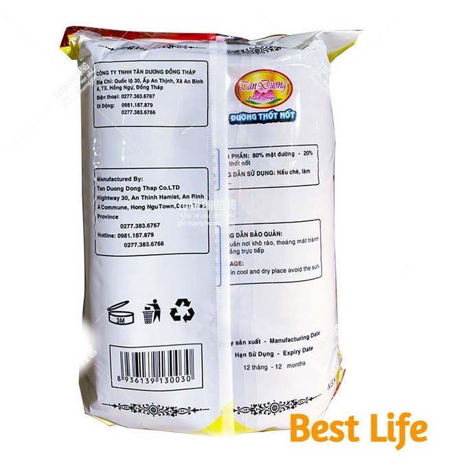 Đường thốt nốt Tân Dương gói 1kg