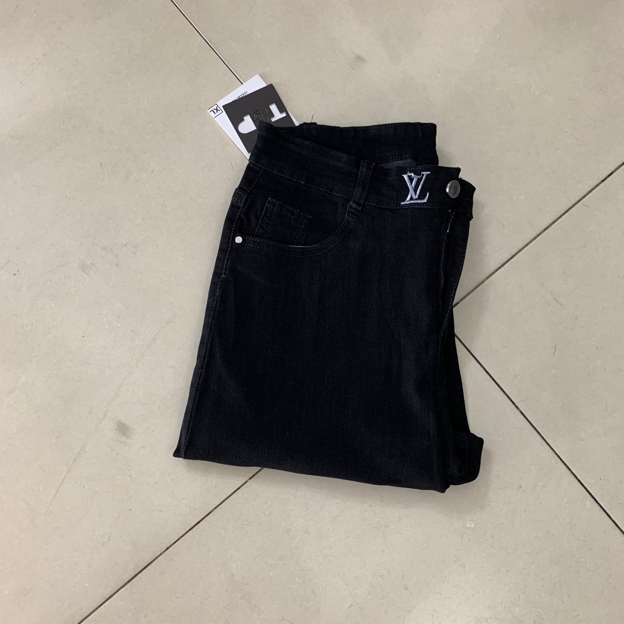 Quần jean baggy đen 9 tấc co dãn 4 chiều bigsize