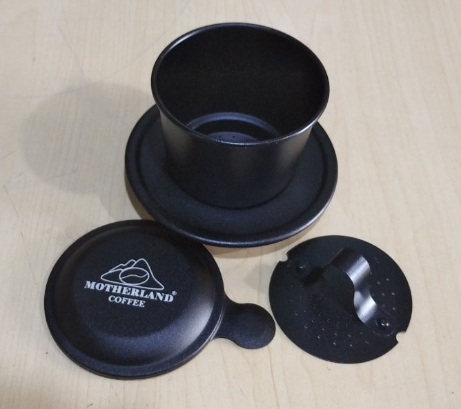 Phin pha cà phê cao cấp màu đen Motherland coffee