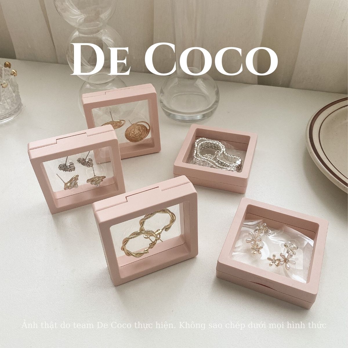 Hộp đựng trang sức chống oxy hoá De Coco