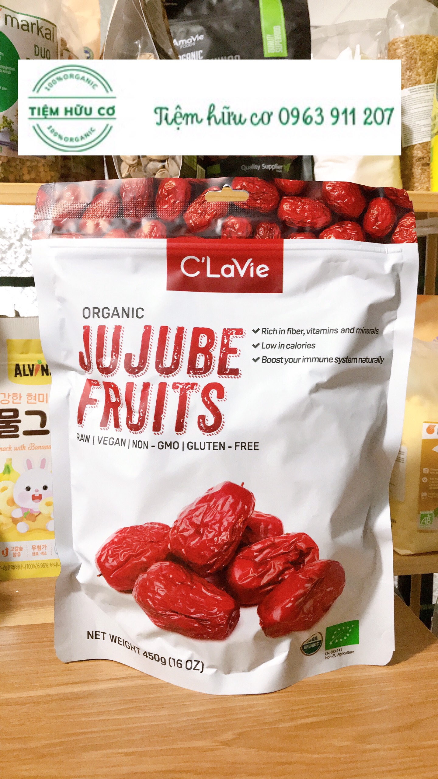 Táo đỏ hữu cơ C'lavie 450g-Date:12/2023(Tiệm hữu cơ)