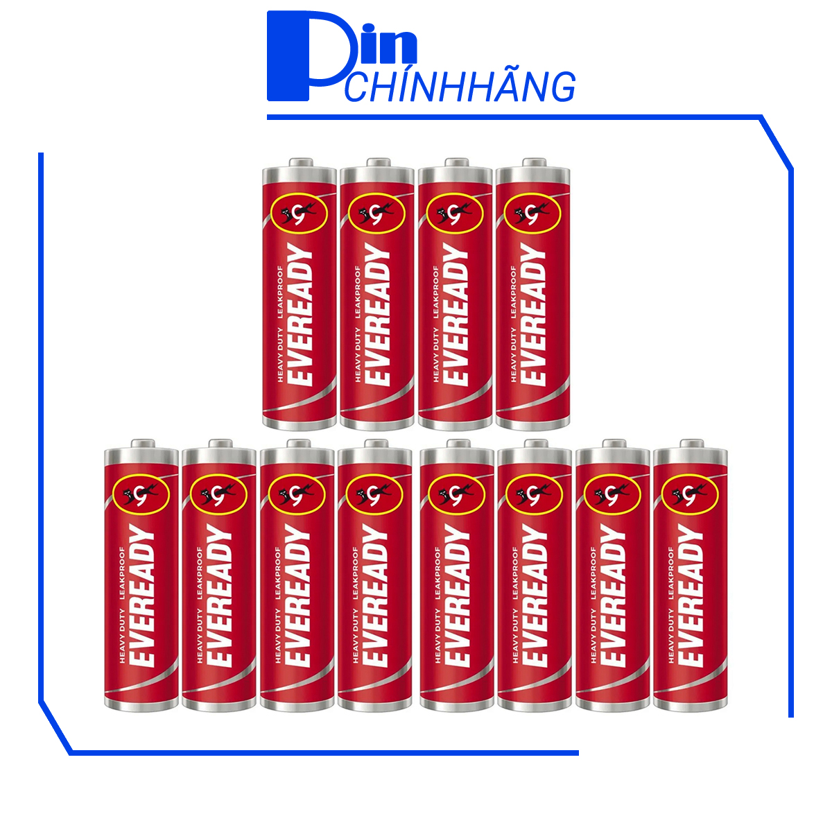12 pin AA Eveready Heavy Duty - Pin tiểu không sạc, dung lượng tốt, giá rẻ