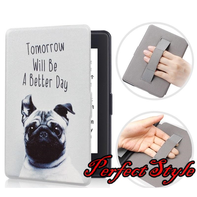 Bao da Kindle Paperwhite 1/2/3/4 có đai xỏ ngón - Kindle Paperwhite Gen 4