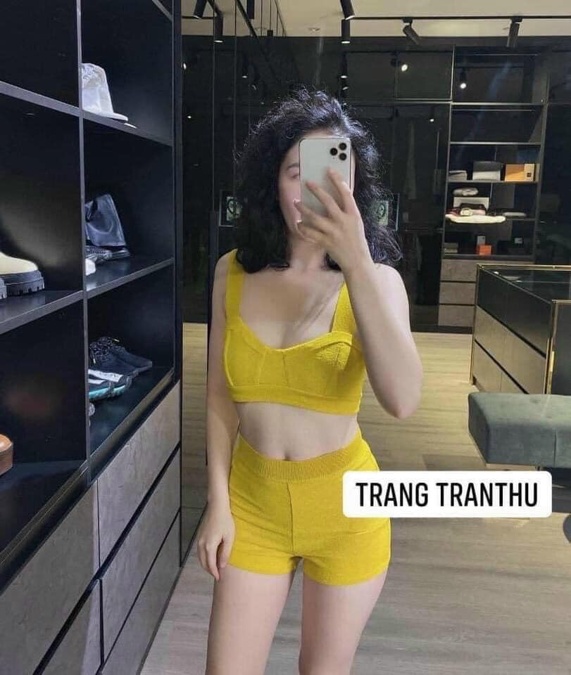 Sét bikini đi biển vàng chanh