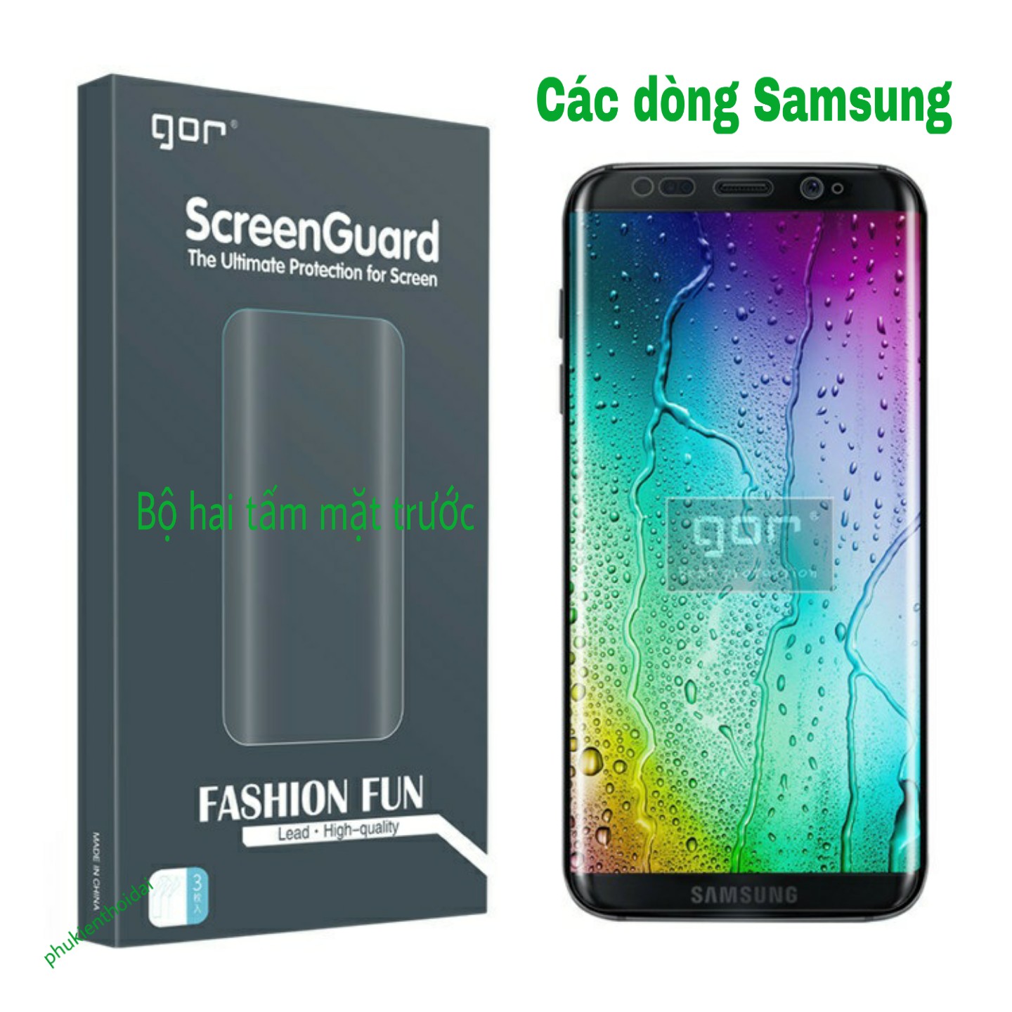 Bộ hai dán dẻo Gor Samsung Note 20 Ultra / S20 Ultra / Note 10 Plus / Note 10 / S21 Ultra / S22 Ultra / S10 5G / S23 Ultra Full màn Gor 3D cao cấp