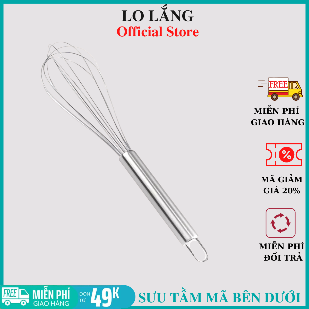 Dụng cụ đánh trứng khuấy bột inox cao cấp