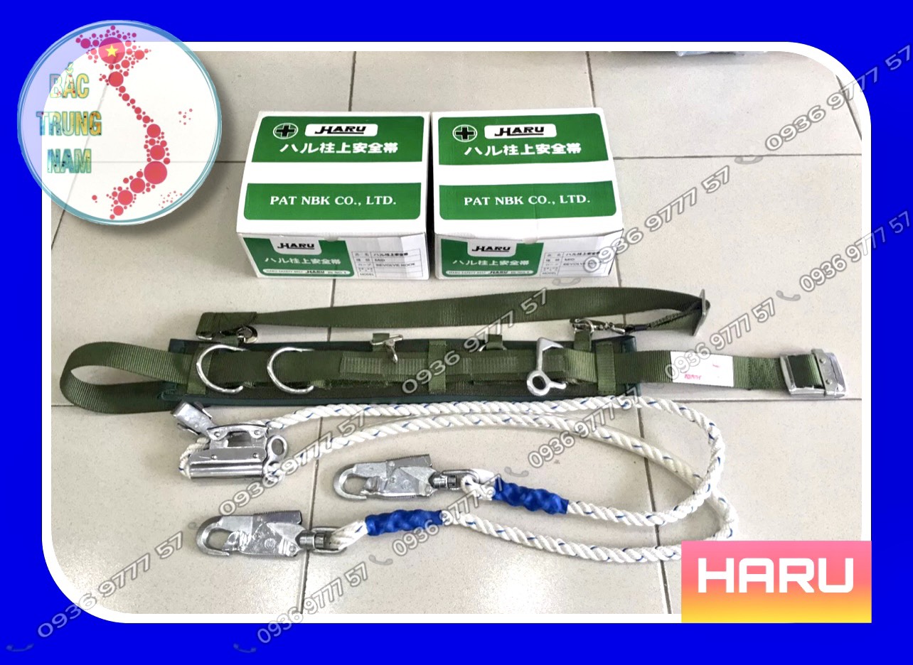 DÂY ĐAI AN TOÀN HARU 2 MÓC XOAY [HC-113]