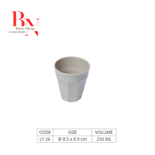 Ly nhựa melamine trà đá kiểu lùn - ly26n