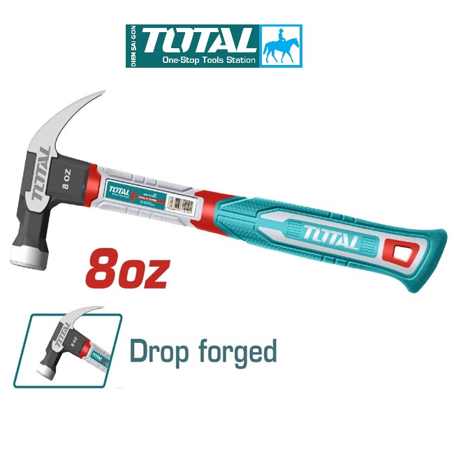 Búa nhổ đinh 8oz 220g fiberglass handle total thtch0086