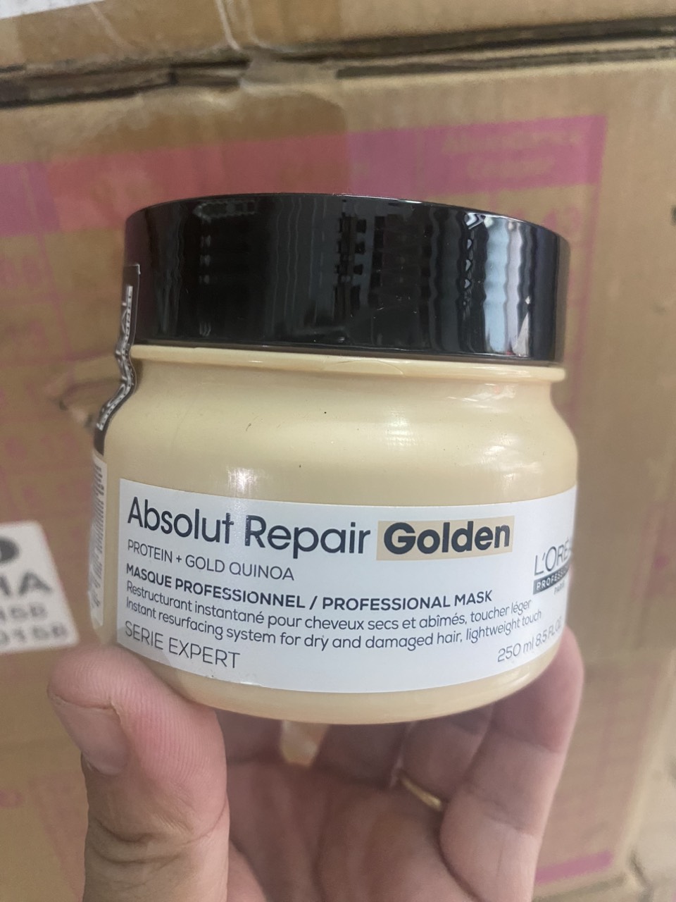 Dầu hấp phục hồi tóc hư tổn Absolut Repair Lipidium Loréal 250ml