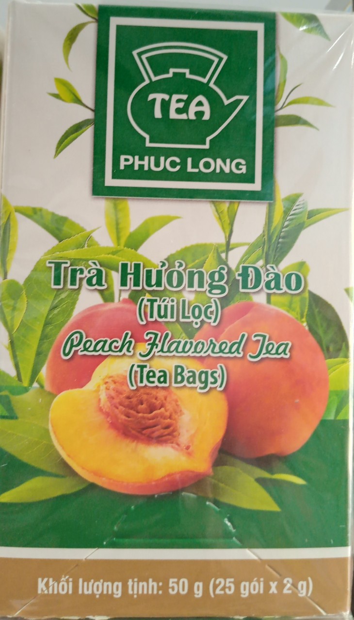 Trà đào túi lọc phúc long 50g