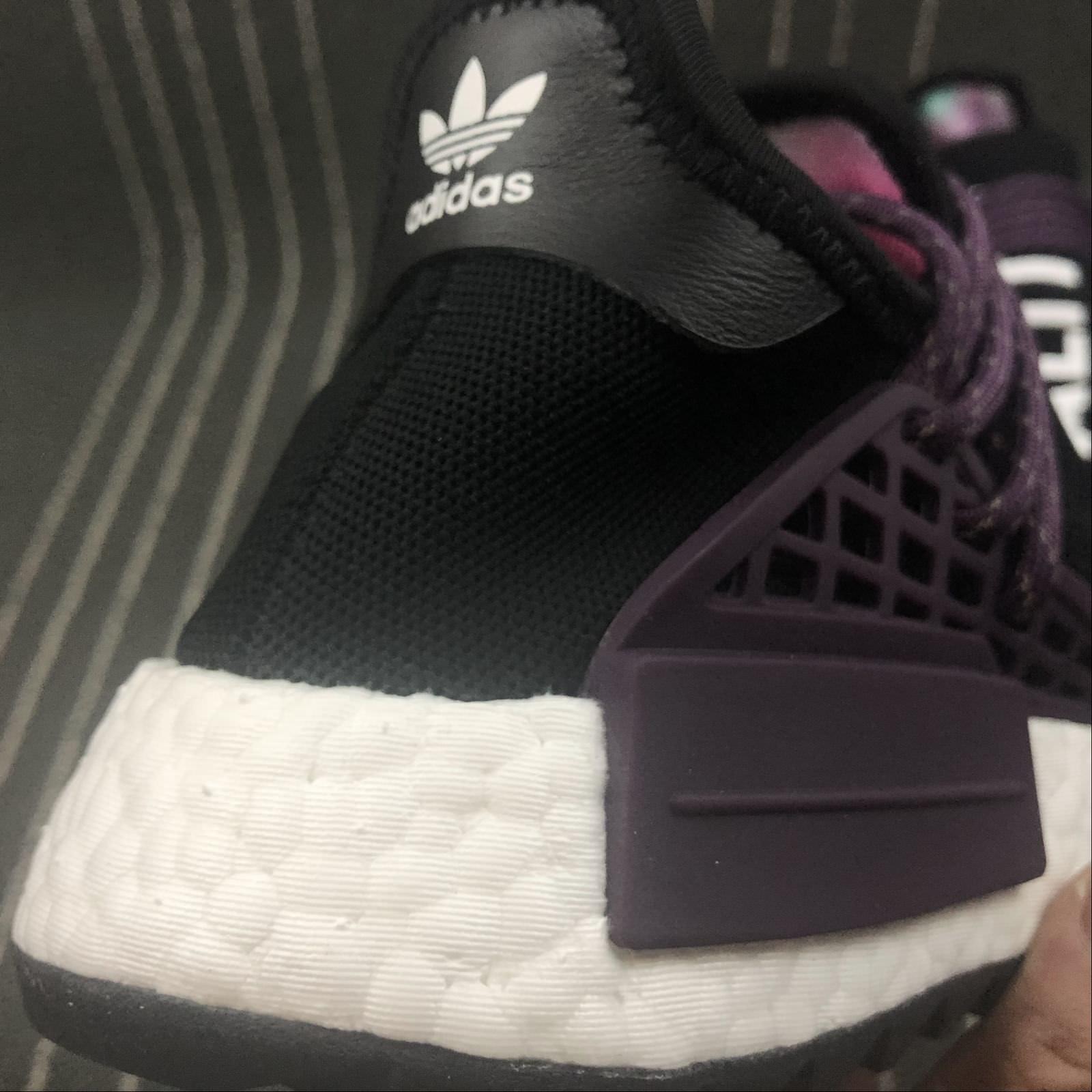 [Full Box] Giày thể thao Human Race NMD Đen dây tím