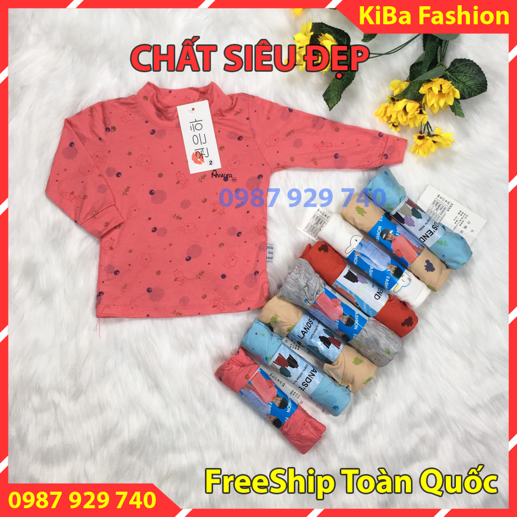 [FreeShip TOÀN QUỐC] Combo 3 Áo giữ nhiệt thu đông cotton ĐẸP co giãn 4 chiều cho bé Trai/Gái 4-12kg - AGNH0180 - Ảnh thật /áo giữ nhiệt trẻ em/áo giữ nhiệt cho bé/áo thu đông cho bé gái/áo sơ sinh dài tay/áo thu đông cho bé trai