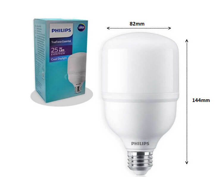 Bóng Philips Led bulb trụ ESS siêu sáng 25W, 35W, 45W