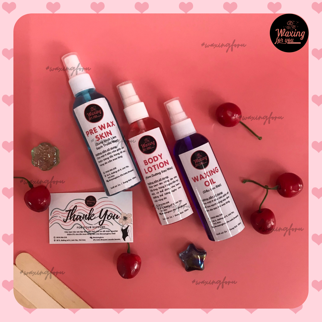 Combo dưỡng da trước và sau wax Jaxwax