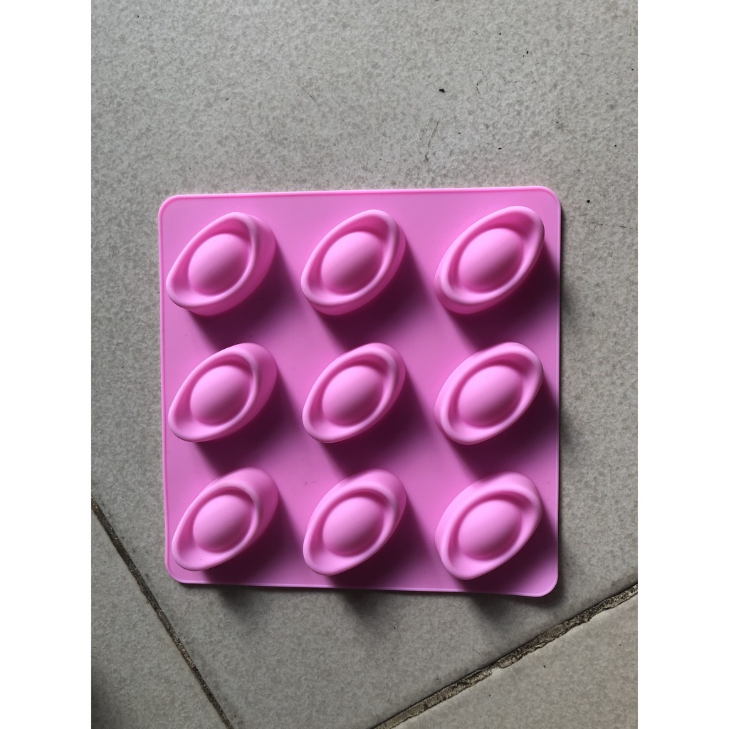 Khuôn silicon hình thỏi vàng 9 ô