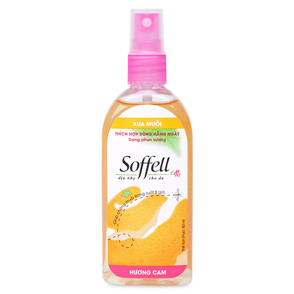 [HCM]XỊT XUA MUỖI SOFFELL Hương Cam ( Chai 80ml )
