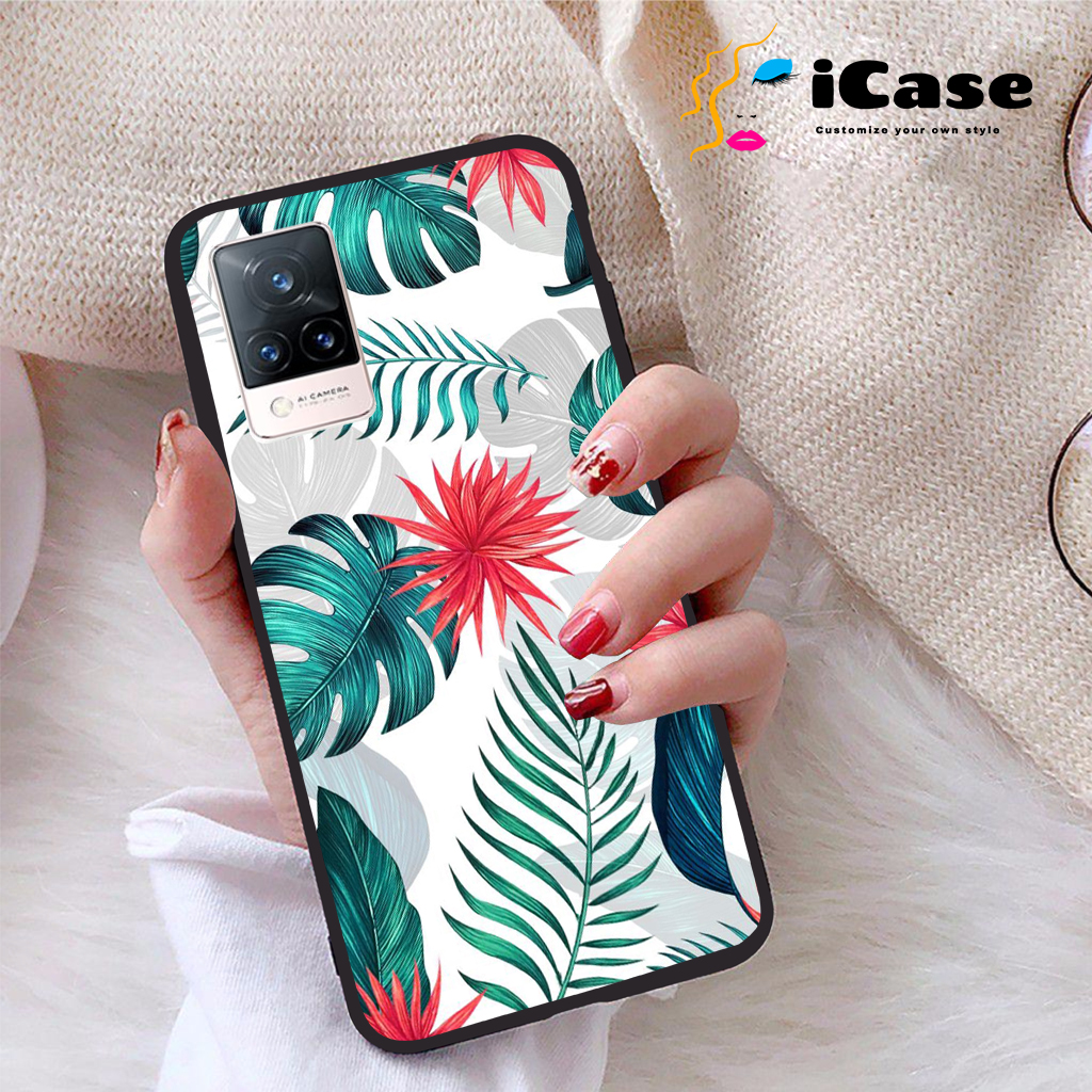 Ốp lưng Vivo V21 5G viền dẻo TPU BST Hoa