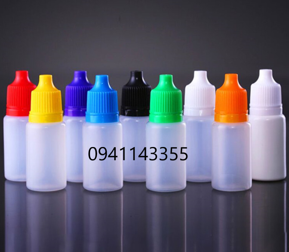 Combo 50 chai nhựa nhỏ giọt nhỏ mắt nhỏ mũi 5ml/ 10ml/ 15ml/ 20ml chai chiết mỹ phẩm, mực xăm
