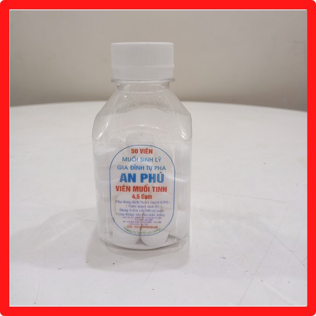 Viên Muối Sinh Lý Nacl 0,9% [Hộp 20-50 Viên]