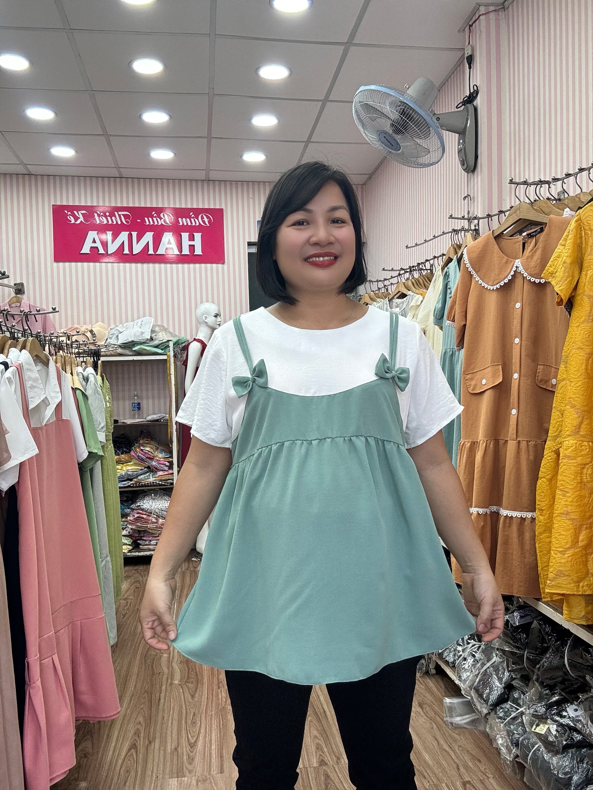 Áo bầu công sở big size size 65-100kg hanna vải lụa tuyết cao cấp co dãn thoáng mát không nhăn co dãn nhẹ