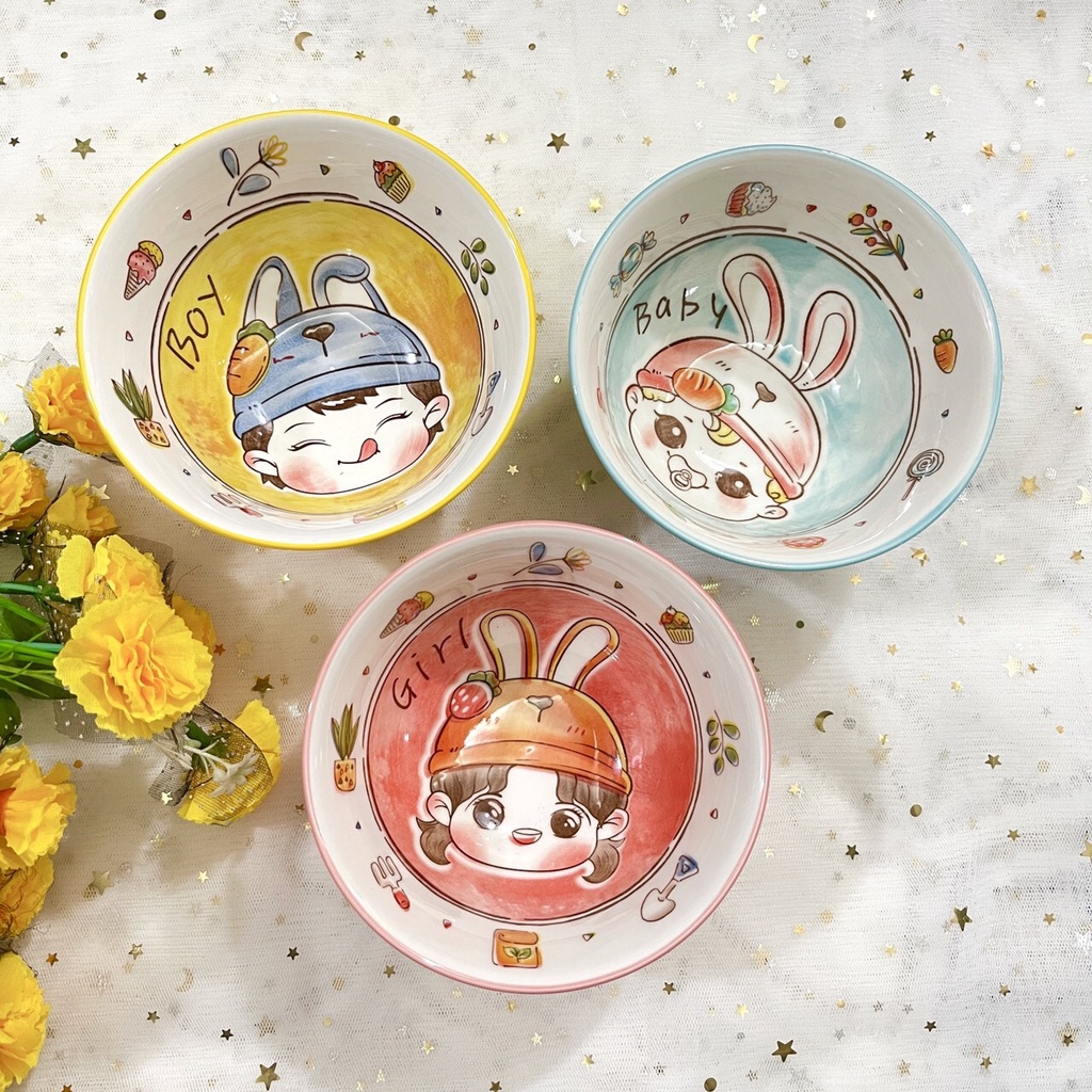 Bộ bát gia đình gốm sứ siêu đẹp