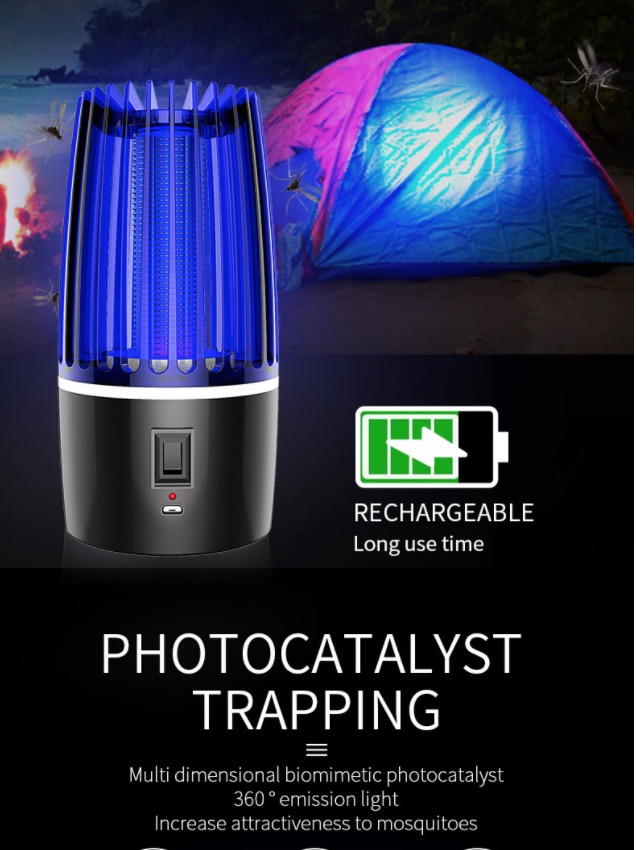 It smart - Máy Bắt Muỗi Và Diệt Côn Trùng 4000mAh DOUBLE MOSQUITO GERMANY