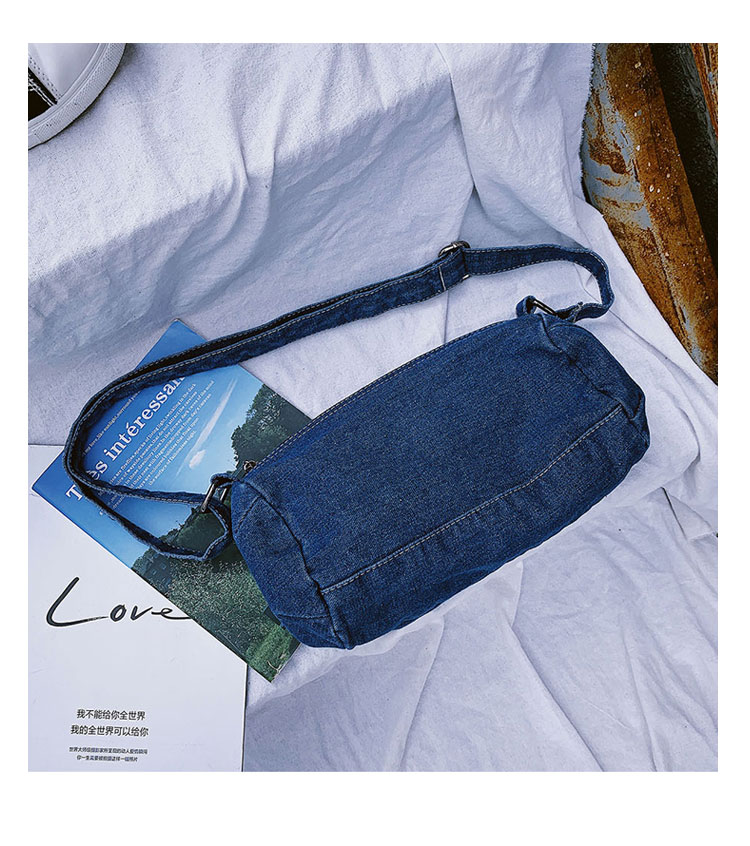 Túi trống đeo chéo USMA vải jeans