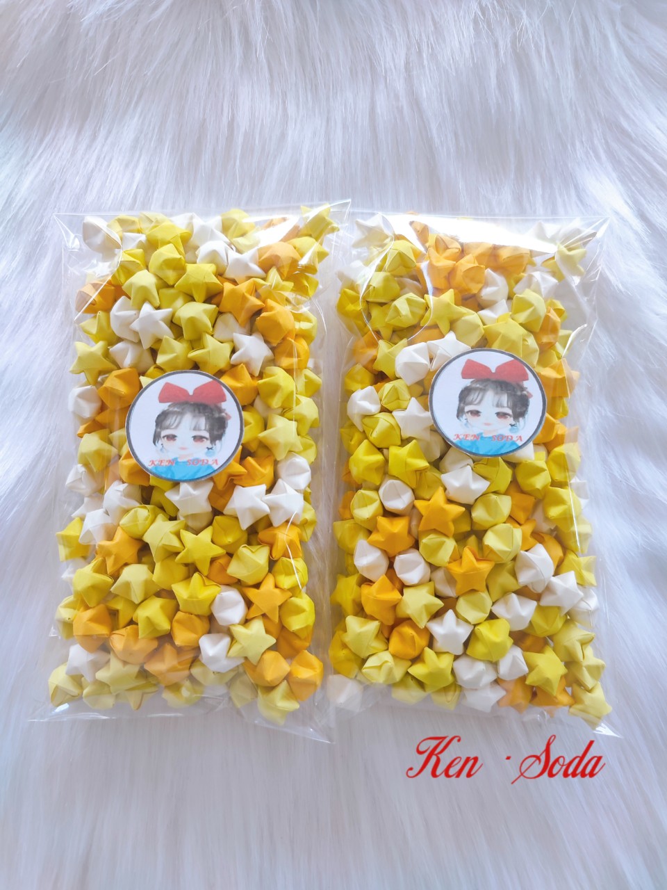 Set 100, Set 250, Set 500 ngôi sao giấy gấp sẳn