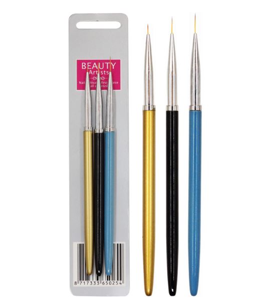 Set 3 cây cọ nét siêu mảnh chuyên dụng